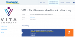 Ticketportal VITA certifikované akreditované kurzy