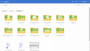 Elektronické materiály online kurzy OneDrive