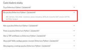 Kto Používa Online Kurz FAQ