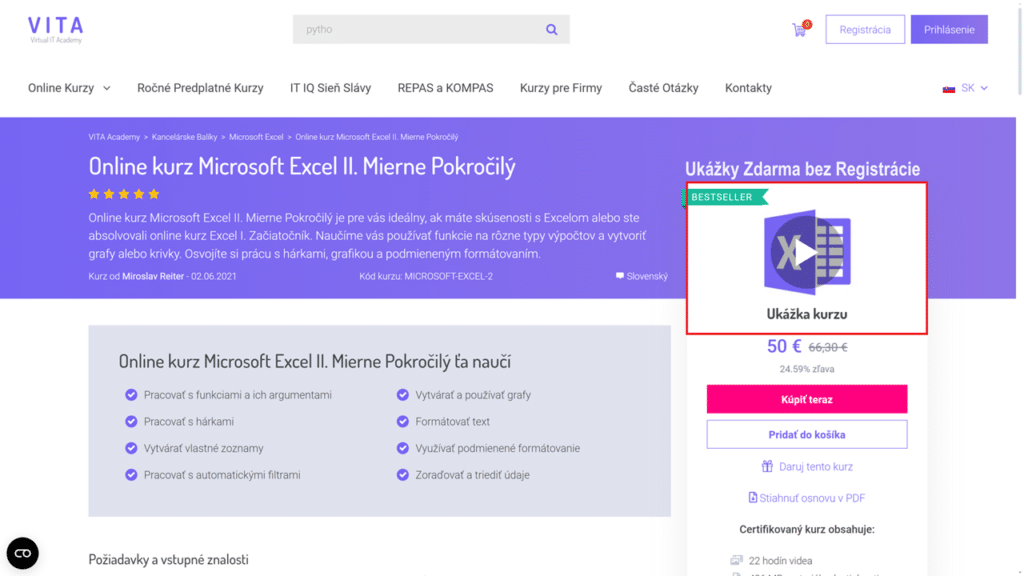 ukážka kurzu bez registrácie