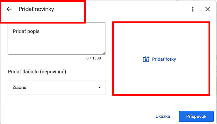 Google Firemný Profil Novinky Popis