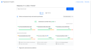Metriky Core Vitals - Rýchlosť Webu VITA