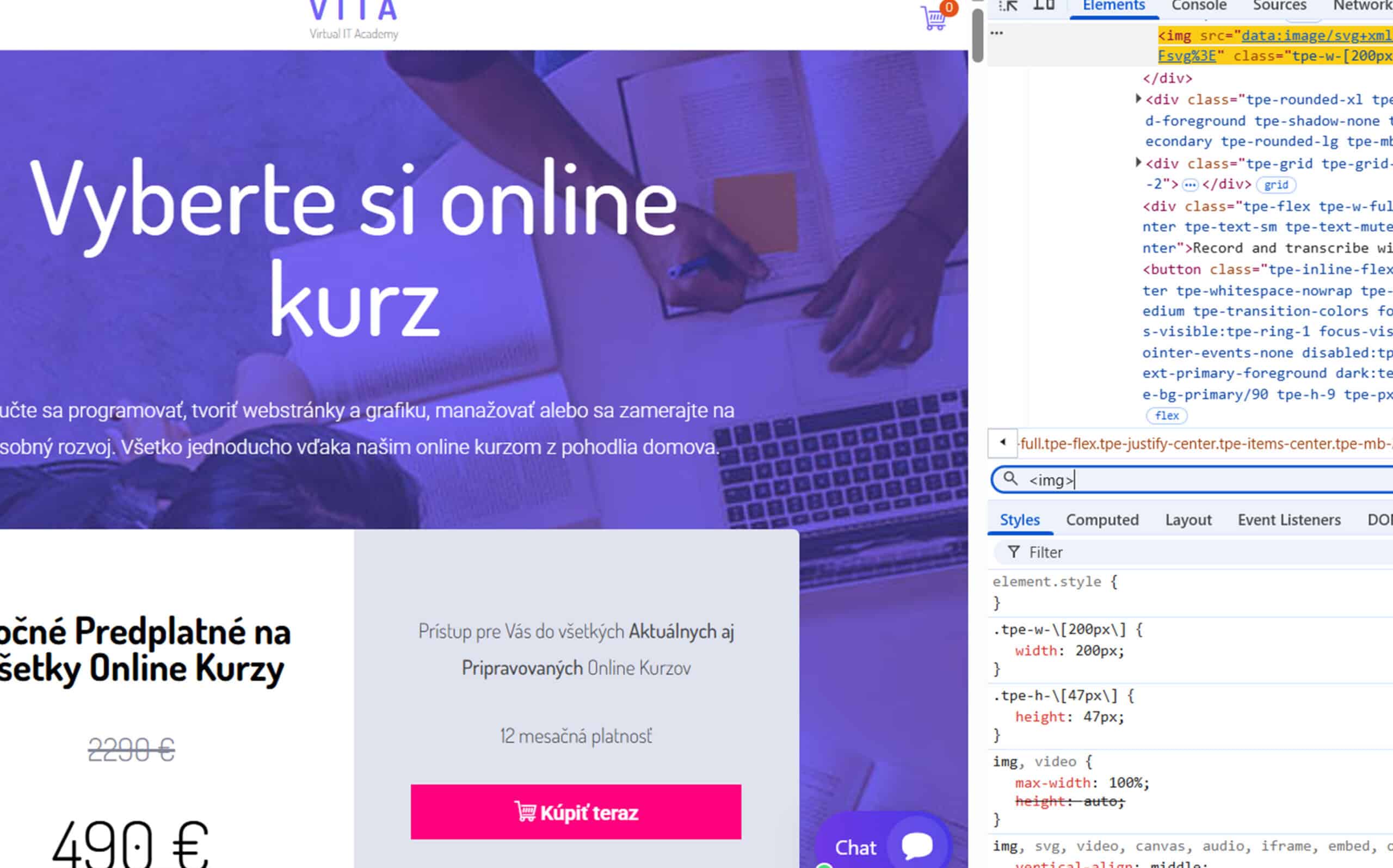 Google Chrome Devtools a zistenie počtu obrázkov