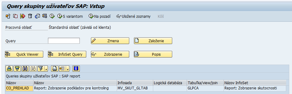 ABAP článok SAP Query SAP Reporty