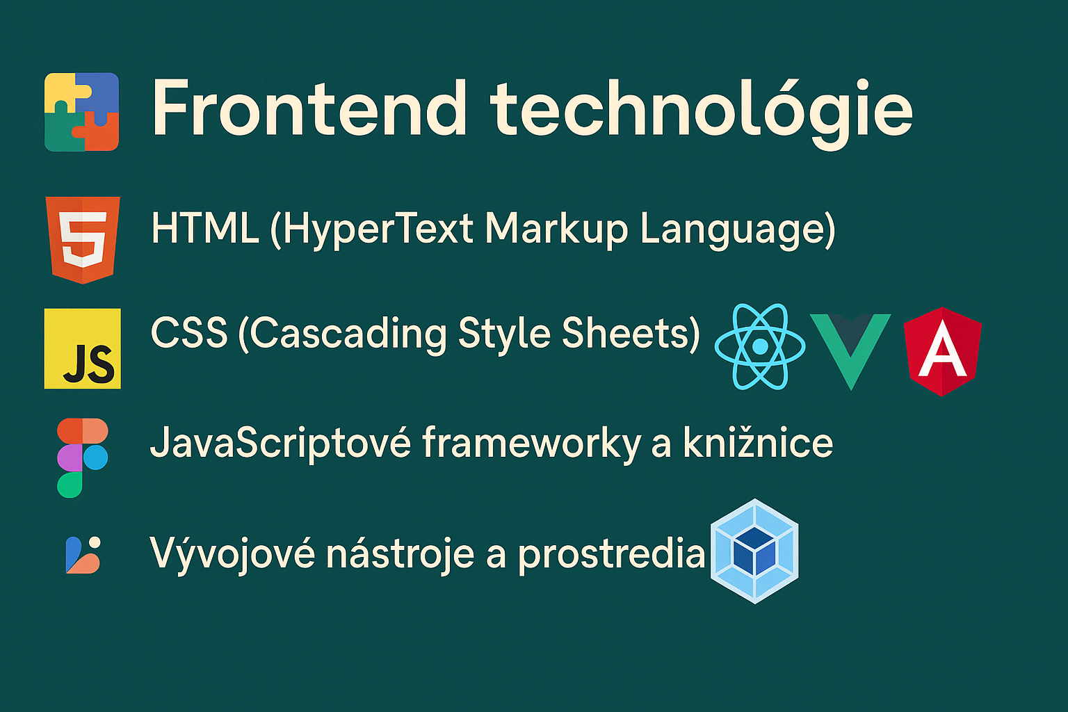 frontendové technológie