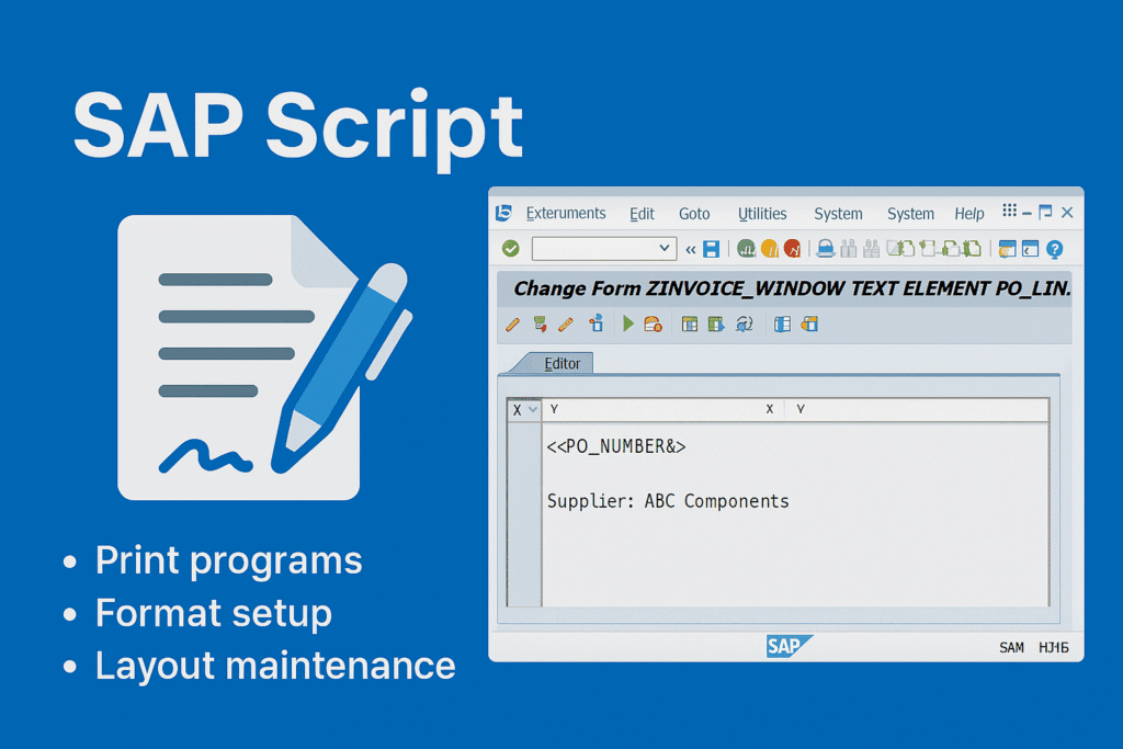 SAP programovanie SAP Script