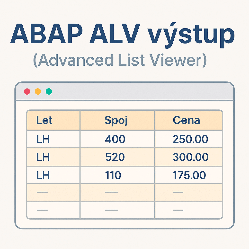 abap sap alv výstup