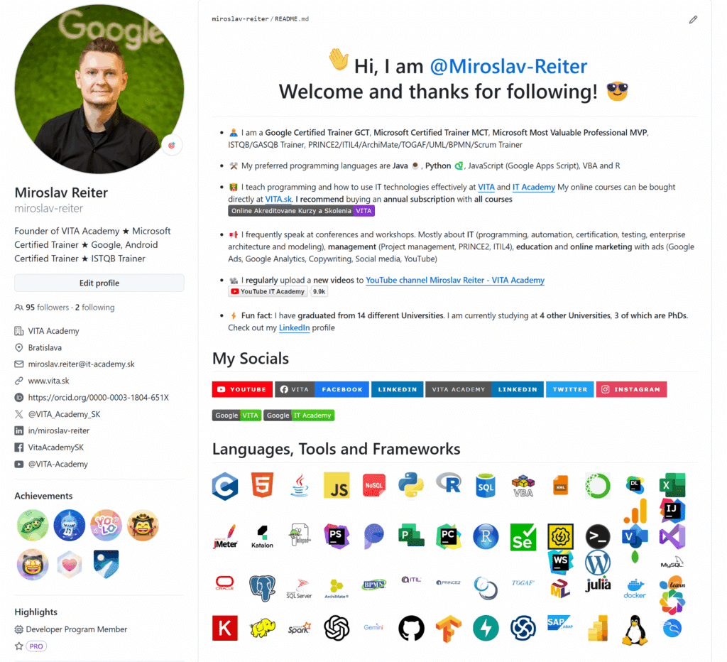microsoft mvp github profil miroslav reiter