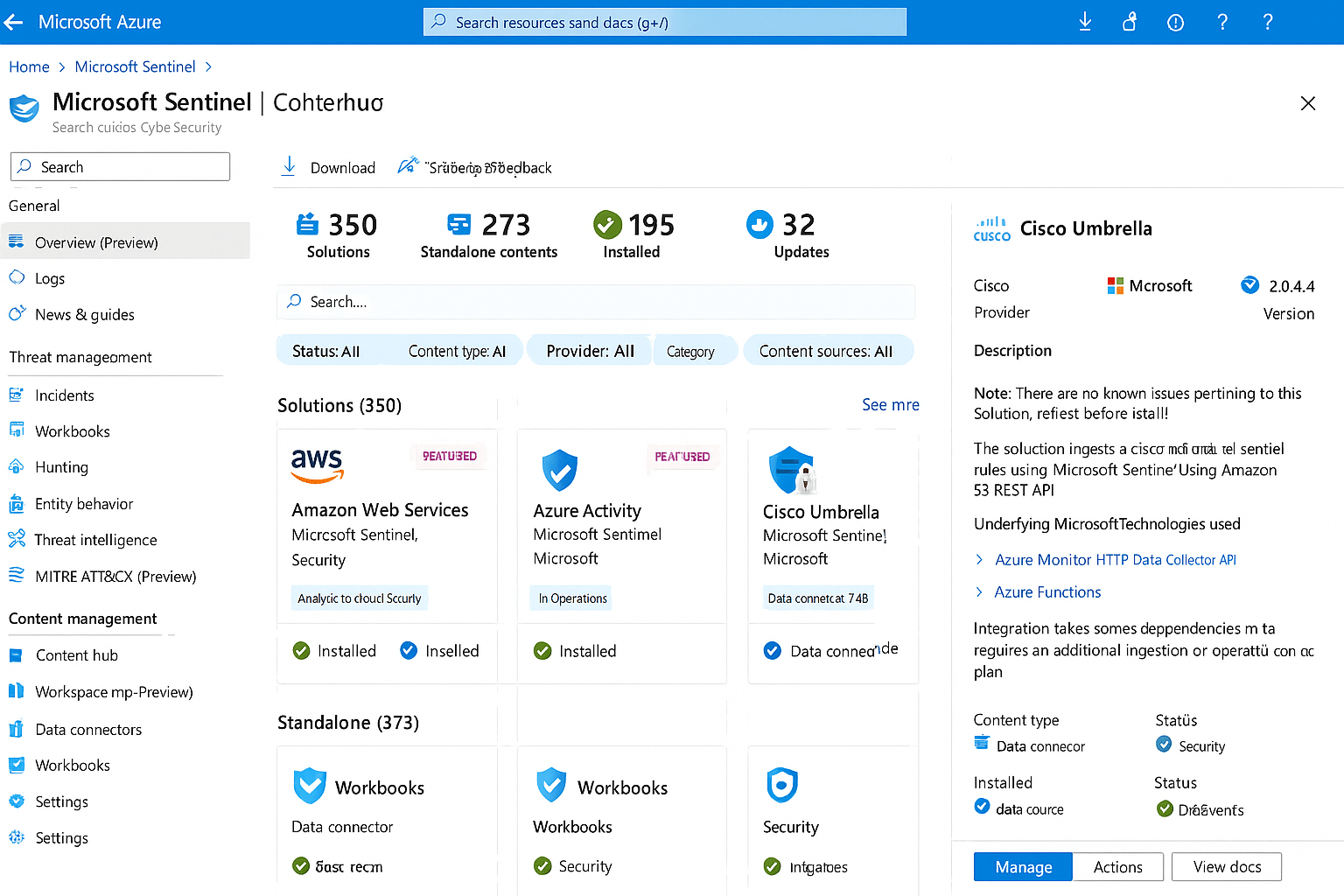 ms microsoft sentinel azure portal