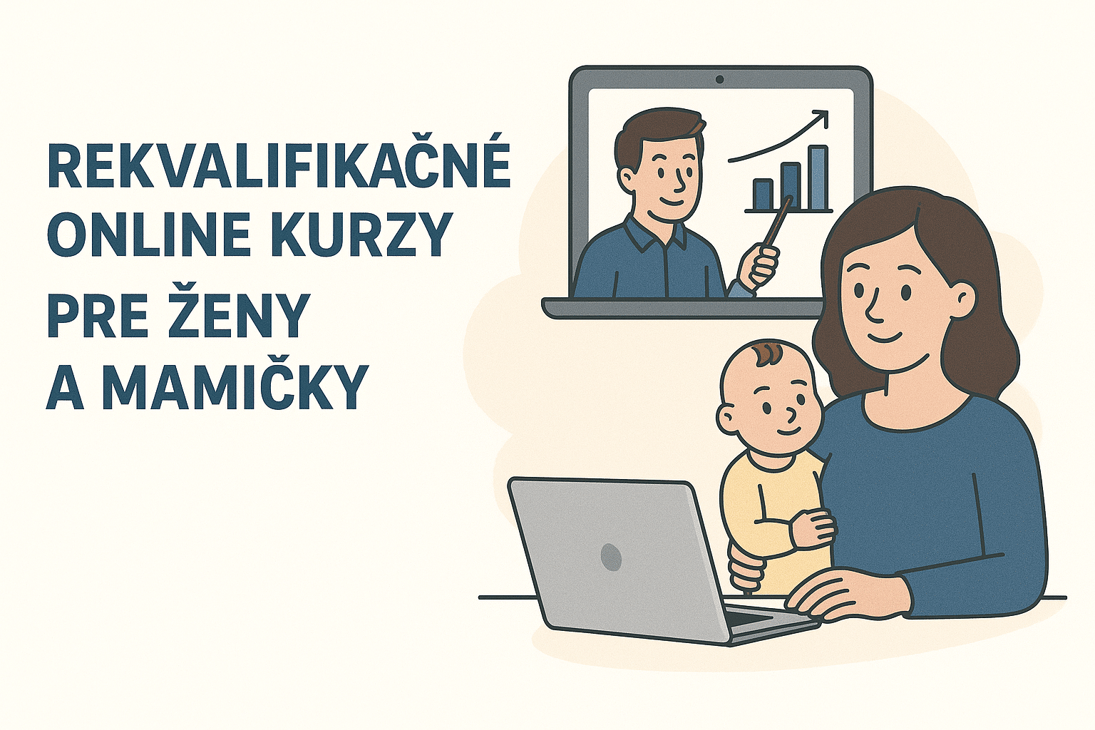 Rekvalifikačné online kurzy pre ženy, mamičky a oteckov