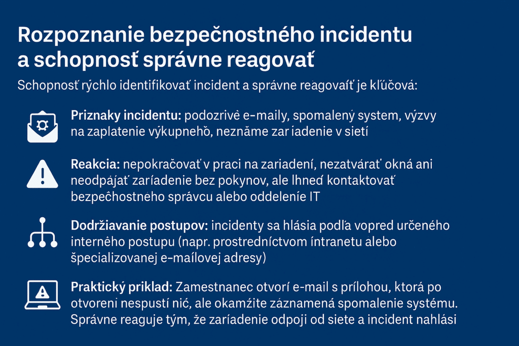 rozpoznanie bezpečnostného incidentu