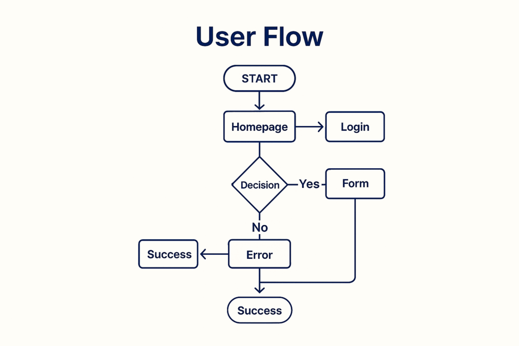 UX UI user flow používateľský tok user flow vzor