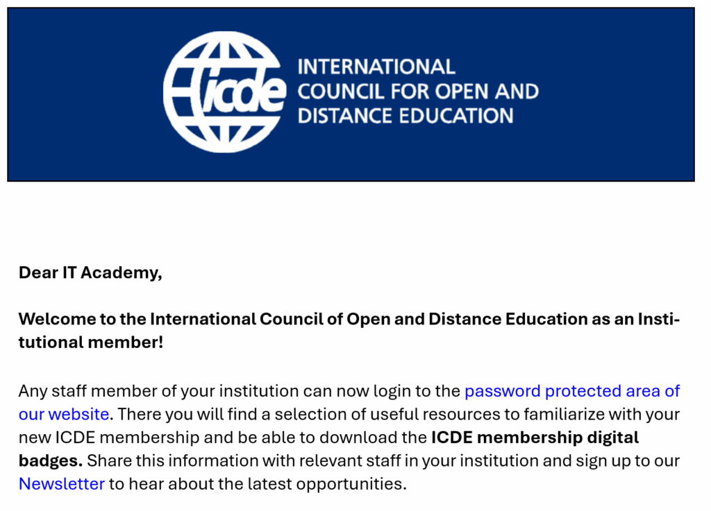 it academy vita icde online kurzy