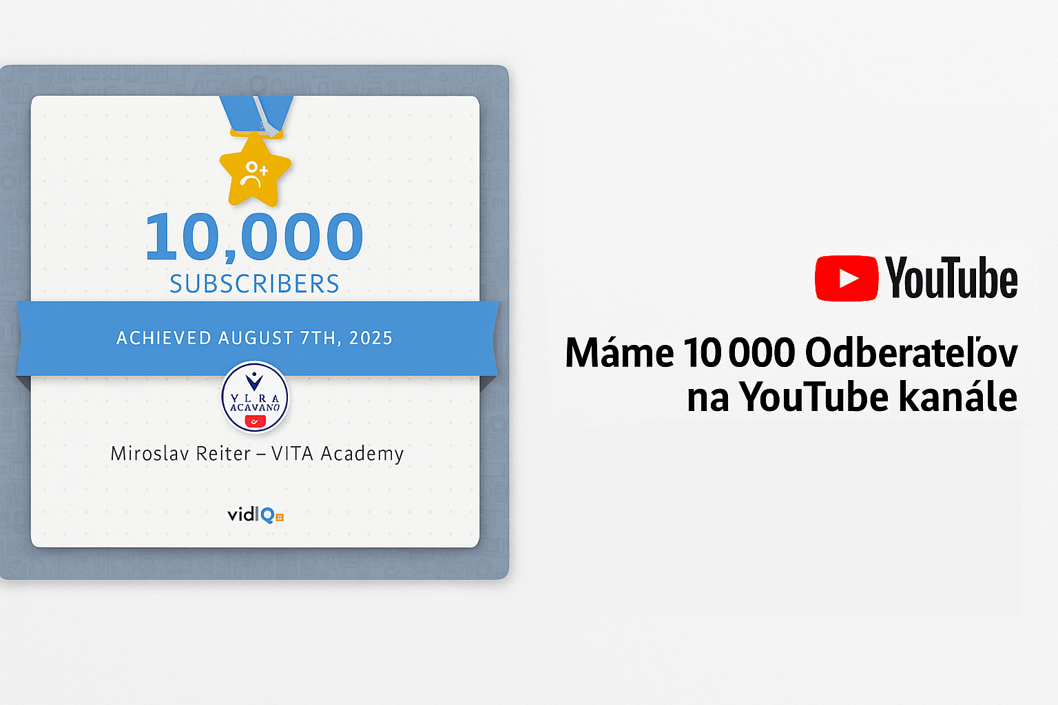 Návod: Ako Získať 10 000 Subscriberov na YouTube – Máme 10 000 Odberateľov na YouTube Miroslav Reiter