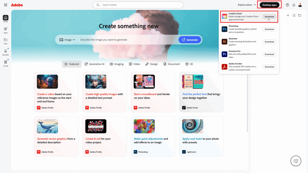 stiahnuť download adobe creative cloud inštalácia adobe photoshop