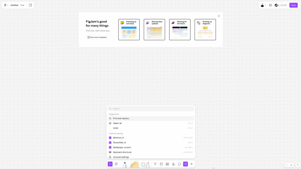 FigJam nástroj tool Figma