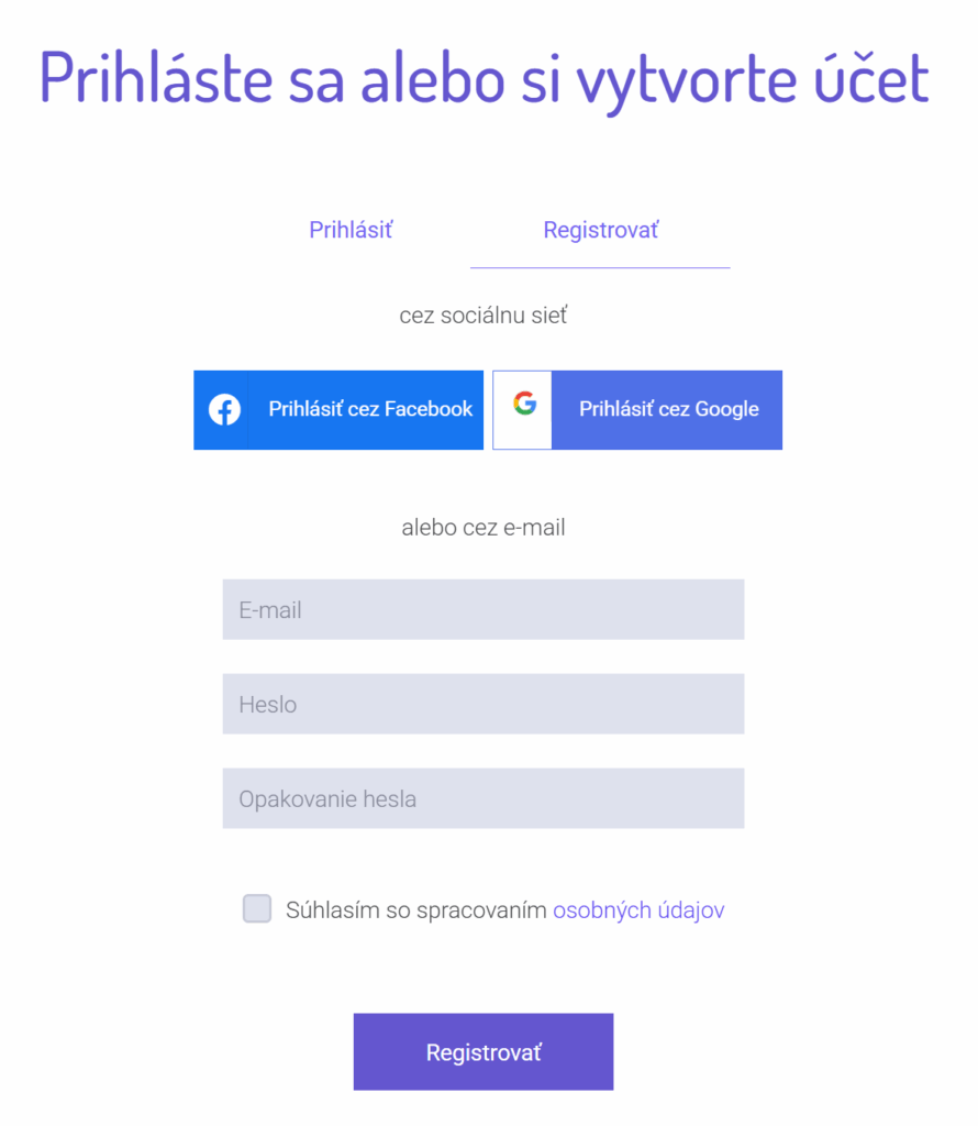 vytvorenie prihlásenie do účtu vita kurzy