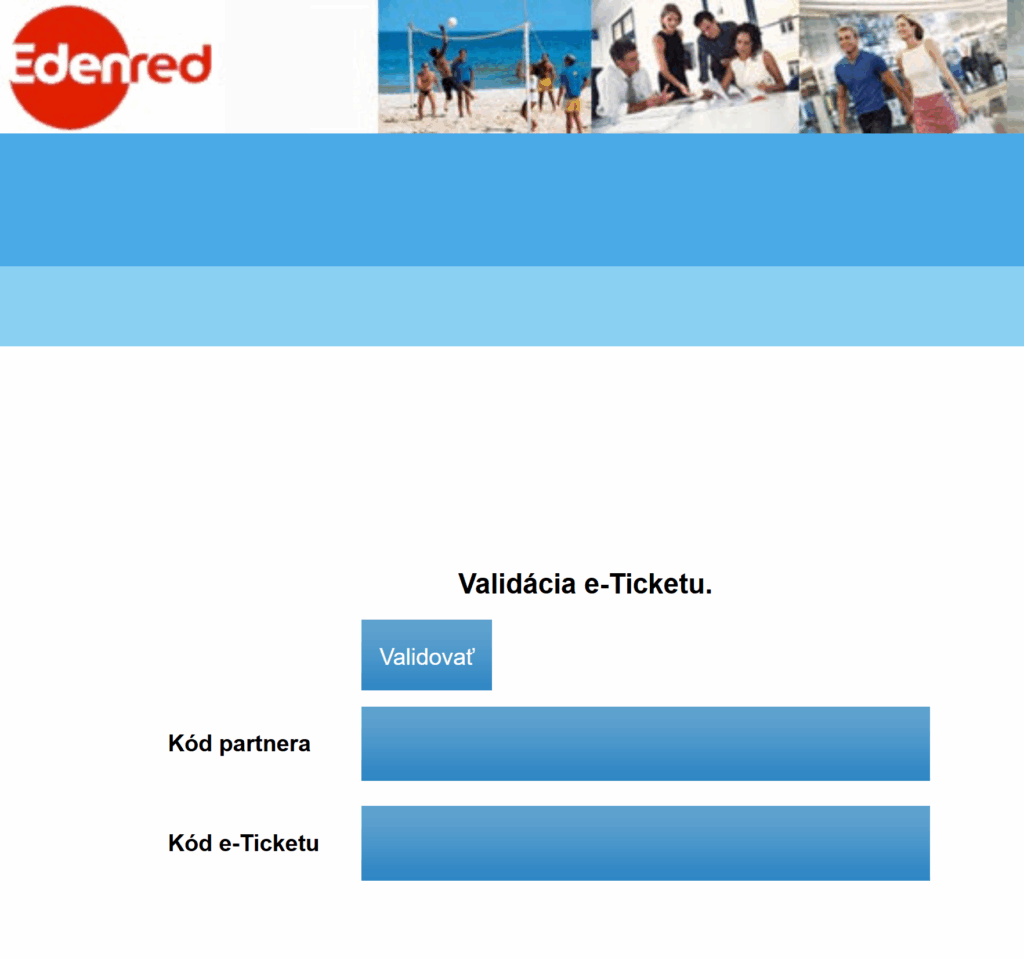 edenred validácia ticketu