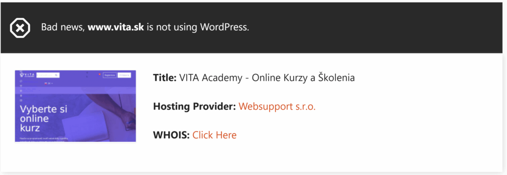 bad news wordpress isitwp