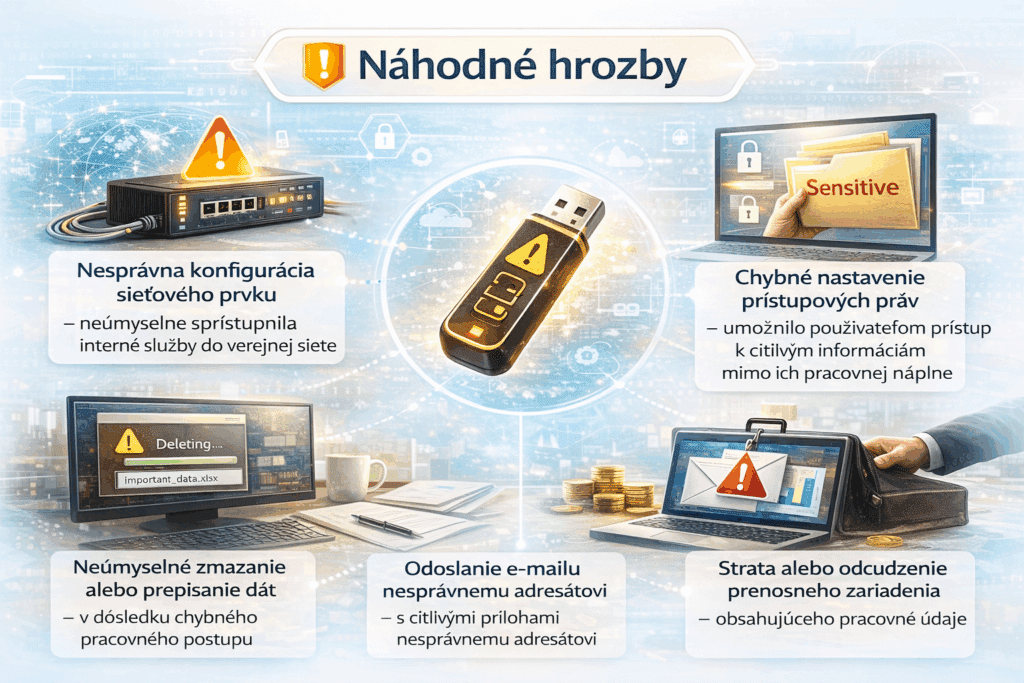 Náhodné hrozby v kybernetickej bezpečnosti – praktické príklady z praxe
