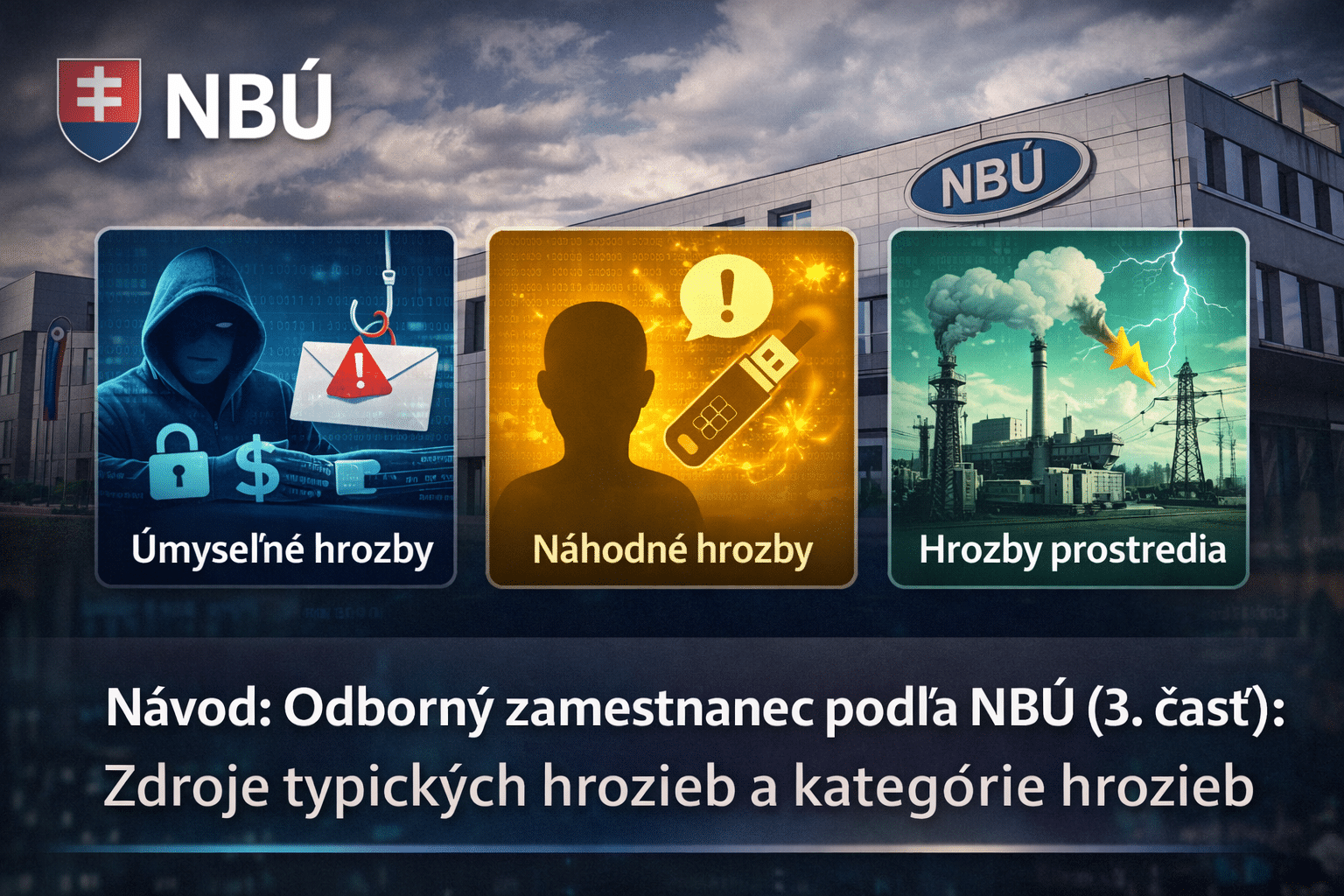 Návod: Odborný zamestnanec podľa NBÚ (3. časť): Zdroje typických hrozieb a kategórie hrozieb