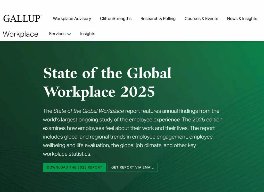 Gallup state of the global workplace štatistiky