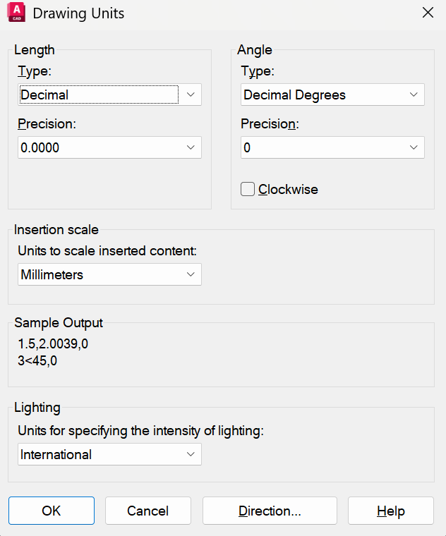 AutoCAD Autodesk nastavenie jednotky presnosť drawing units