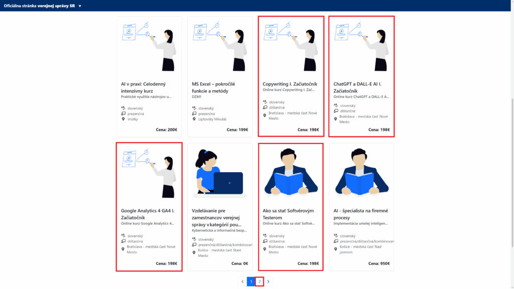 IT Academy VITA ponuka vzdelávania online kurzy IVU portál vzdelávam sa