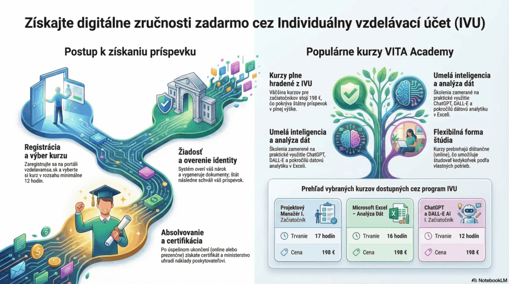 online kurzy vita dotácia príspevok 200 eur na vzdelávanie ivu portal vzdelávam sa
