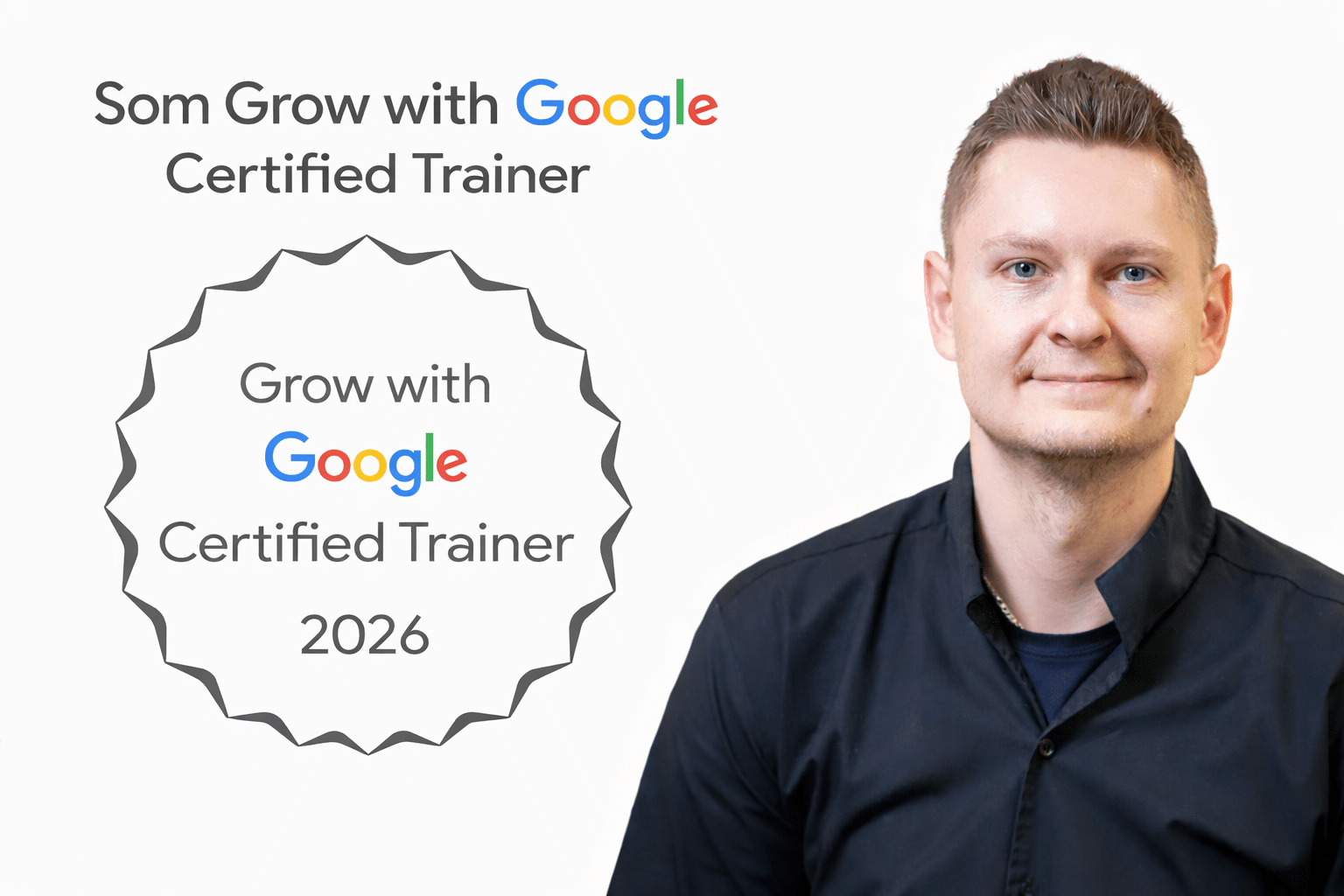 Stal som sa Grow with Google Certified Trainer pre AI a Machine Learning, Google Analytics a YouTube (GCT)