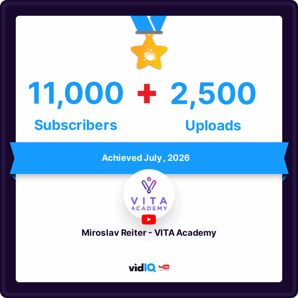YouTube Miroslav Reiter VITA Academy